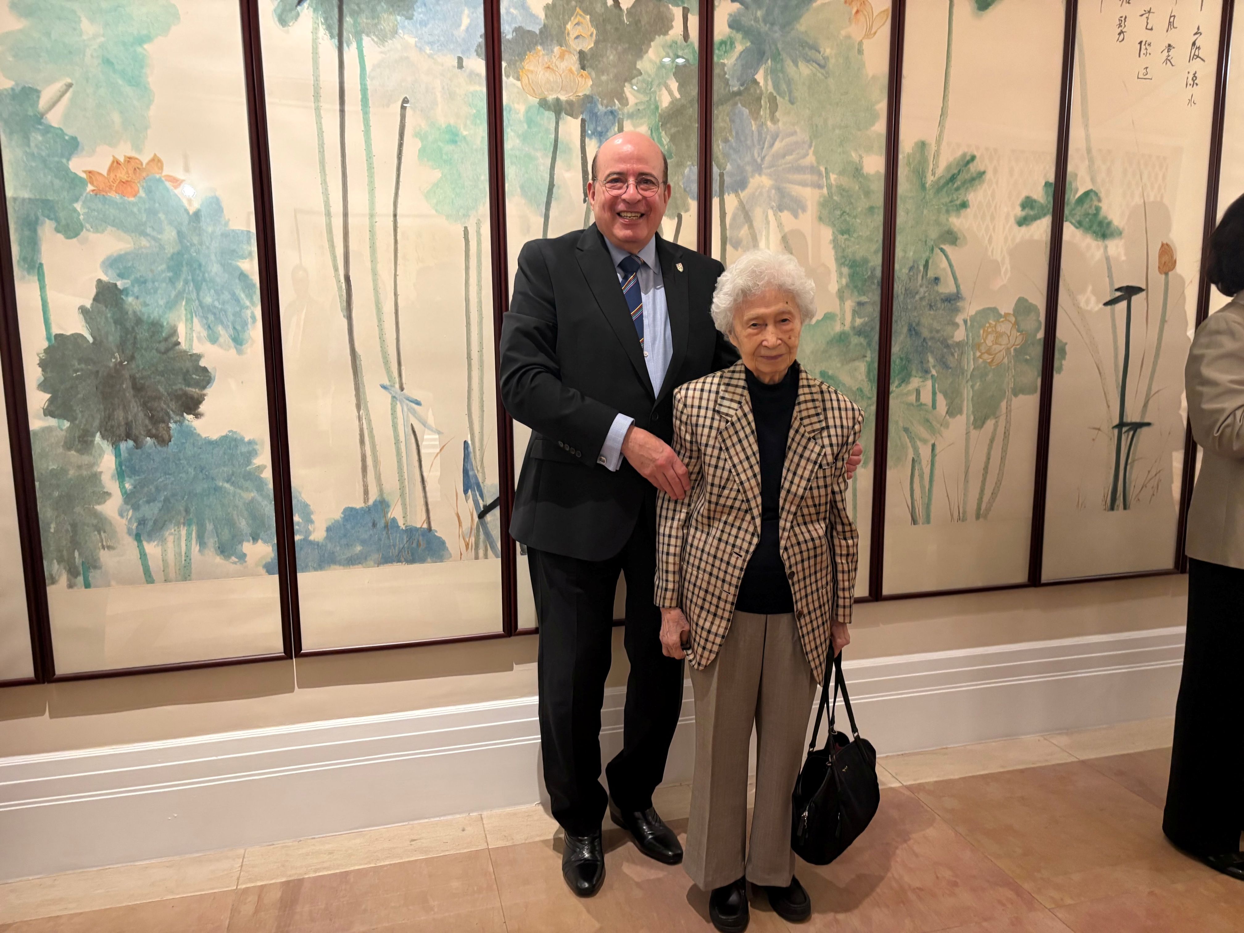 College President Professor Hany Eteiba meets Dr Rosie Young